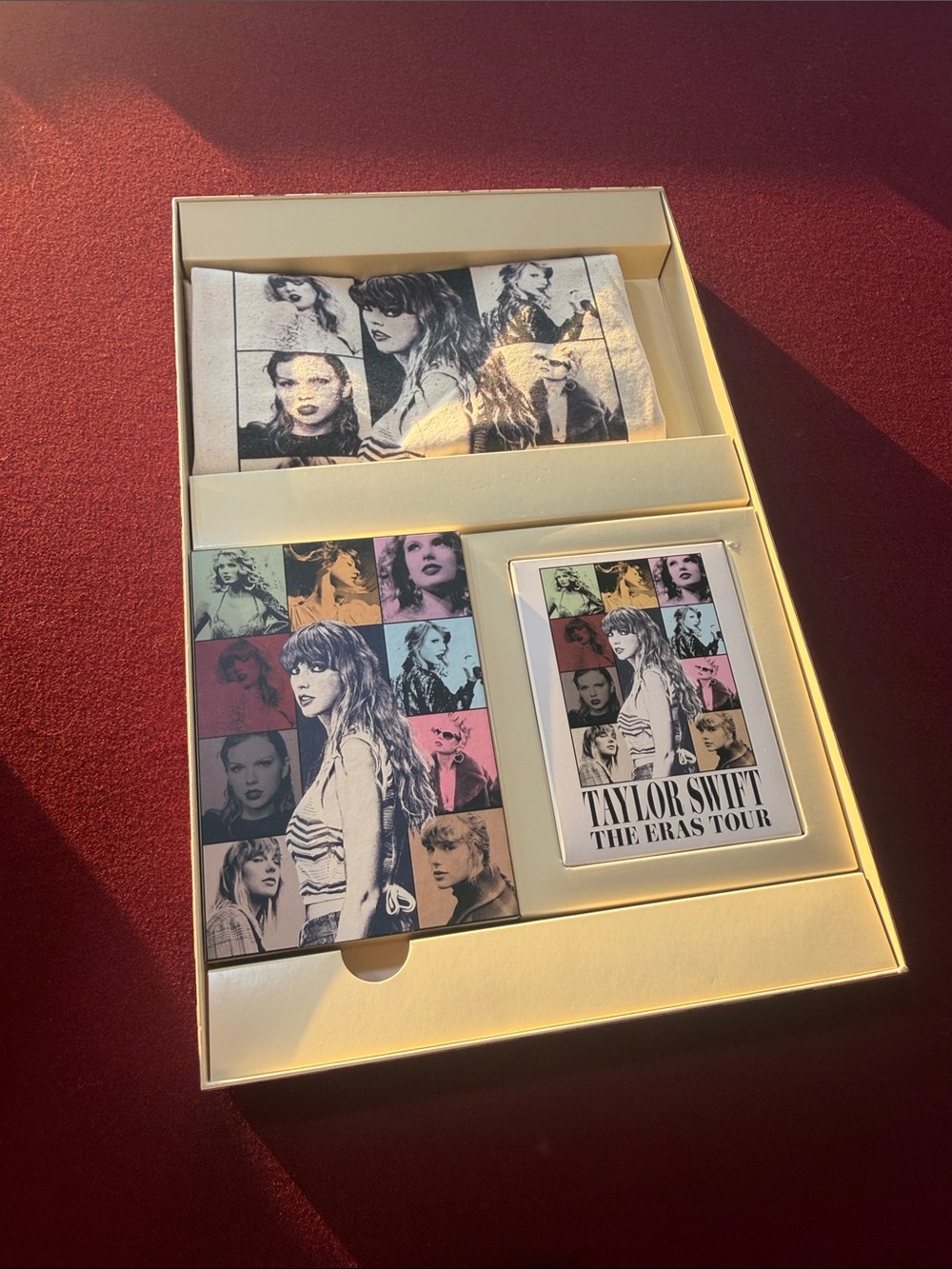 The Eras Tour Collage Wall Art Poster and bag in original box